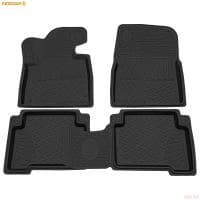 Коврики салона Rezkon резиновые для Hyundai Santa Fe (2013-2018) № 1020045400
