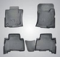 Коврики салона оригинальные для Toyota Land Cruiser Prado 150 5 мест (2013-2025) серые № PZ4N1-J2350-RP
