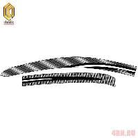 Дефлекторы окон cерия "Art" черные для Toyota Corolla седан (2013-2018) № 2010031508817