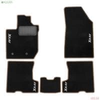 Коврики салона Klever текстильные Premium для Lada (ВАЗ) XRAY (2016-2022) 5 шт., цвет Мутон (для комплектаций с вещевым ящиком) № KVR05.052.034.01200kv