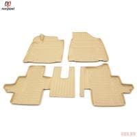 Коврики салона Norplast 3D бежевые для Nissan Pathfinder 5 мест (2014-2021) № NPA11-C61-454-B