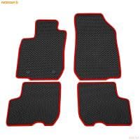 Коврики салона Rezkon EVA резиновые для Lada (ВАЗ) Largus (2012-2025) 5 мест, с красным кантом № 9039020104