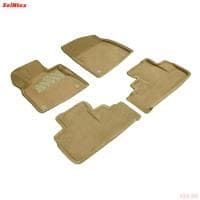 Коврики салона 3D текстильные для Lexus RX (2015-2022) бежевые № 91004