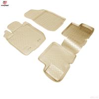 Коврики салона Norplast бежевые для Renault Logan (2006-2014) № NPL-Po-69-23-B
