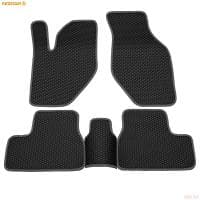 Коврики салона Rezkon EVA резиновые для Lada (ВАЗ) Granta (2018-2025) с серым кантом № 9039015102