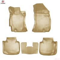 Коврики салона Norplast 3D бежевые для Subaru Outback (2015-2020) № NPA11-C84-400-B