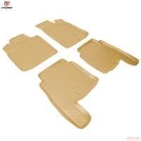 Коврики салона Norplast бежевые для Hyundai Santa Fe (2006-2010) № NPL-Po-31-22-B
