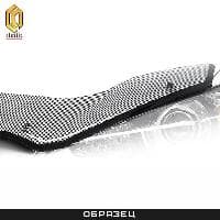 Дефлектор капота CA Plastic "Exclusive" шелкография черный для Toyota RAV4 (2010-2012) № 2010060505115