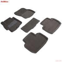 Коврики салона 3D текстильные для Mitsubishi Outlander XL (2007-2012) серые № 82160