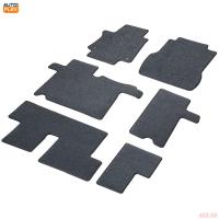 Текстильные коврики салона Standard для Hyundai Staria 8 мест (2021-2025) графит № 4230801