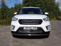 Накладки на противотуманные фары (лист) Hyundai Creta (2016-2020) № HYUNCRE16-01