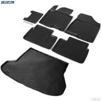 Комплект ковриков салона и багажника для Kia Ceed универсал (2012-2018) № K12801004-1