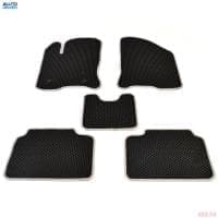 Коврики салона резиновые EVA для Lada (ВАЗ) Vesta (2015-2025) соты с серым кантом № EVAS.0747.04