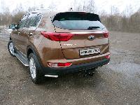 Защита задняя (уголки) 42,4 мм KIA Sportage (QL) 2016-2018 арт. KIASPORT16-21