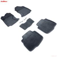 Коврики салона 3D текстильные для Subaru Outback (2021-2025) серые № 30309