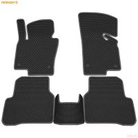Коврики салона EVA резиновые для Volkswagen Passat B7 (2011-2015) с серым кантом № 9035015202