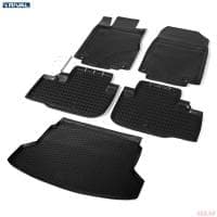 Комплект ковриков салона и багажника для Honda CR-V (2012-2015) № K12101002-1