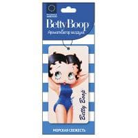 Ароматизатор пропитанный подвесной пластинка Betty Boop морская свежесть AURAMI BP-203