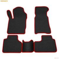 Коврики салона Rezkon EVA cоты резиновые для Chevrolet Niva (202123) с красным кантом № 9039040104