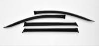 Дефлекторы боковых окон для Toyota Corolla универсал (2001-2007) с хромированным молдингом № T23001CR