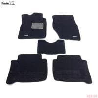 Коврики салона Pradar 3D текстильные для Audi Q7 (2012-2015) с металлическим подпятником № SI 09-00247