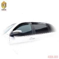 Дефлекторы окон CA Plastic Classic полупрозрачные для Jeep Cherokee (2014-2023) № 2010030309859