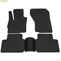 Коврики салона EVA cоты резиновые для Mitsubishi Outlander (2012-2022) с черным кантом № 9024015101
