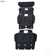 Комплект защиты днища для Mitsubishi L200 (2006-2015) 4 части № ALF14.08-14.09