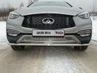 Накладки на противотуманные фары (лист) Infiniti QX30 (2016-2020) № INFQX3016-10