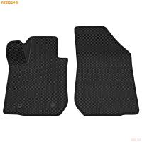 Коврики салона передние 3D EVA Ромб резиновые для Lada (ВАЗ) Largus (2012-2021) с черным кантом № 9539020101