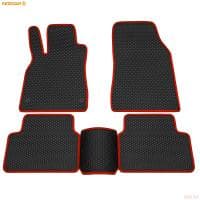 Коврики салона EVA резиновые для Renault Fluence (2010-2017) с красным кантом № 9029010104