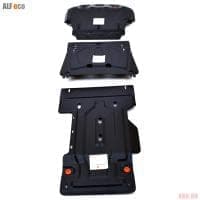 Защита днища для Toyota Land Cruiser 200 (2015-2021) 3 части № 09.895.C2