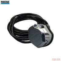 Розетка электрическая алюминиевая в комплекте с электропроводкой, европейский стандарт, круглая 7-pin № 067B-AL