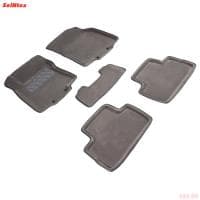 Коврики салона 3D текстильные для Nissan Qashqai (2016-2021) серые № 88890