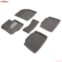 Коврики салона 3D текстильные для Suzuki SX4 (2013-2022) серые № 89387