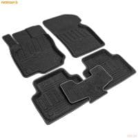 Коврики салона 3D Evaplast текстильные для Volkswagen Tiguan (2017-2023) № 4535025200