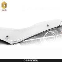 Дефлектор капота шелкография белая для Nissan Qashqai (2018-2021) № 2010010414399