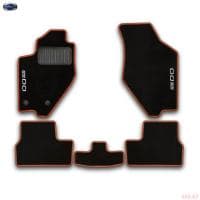 Коврики салона текстильные оригинальные для Datsun mi-Do (2015-2020) (с оранжевым оверлоком) № 999TMBE1ASV