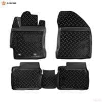 Коврики салона (3D с подпятником) для Toyota Corolla (2013-2018) с высоким бортом № ACM-PS-66