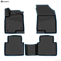 Коврики салона 3D для Haval Jolion (2021-2025) 4WD с синим кантом № KANT.ELEM3DA66905210k.bl