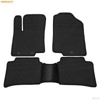 Коврики салона Rezkon EVA резиновые для Hyundai Solaris (2010-2016) с черным кантом № 9020050101