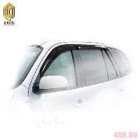 Дефлекторы окон CA Plastic Classic полупрозрачные для Hyundai Santa Fe (2008-2012) № 2010030303734
