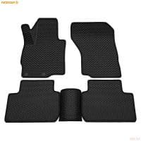 Коврики салона 3D EVA ромб резиновые для Mitsubishi Outlander (2012-2022) с черным кантом № 9224015101