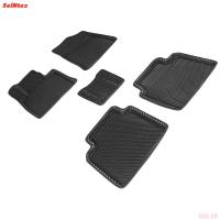 Коврики салона Eva 3D "ромб" для Hyundai Sonata (2015-2019) № 95372