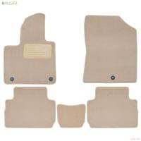 Коврики салона текстильные Premium для Hyundai Santa Fe (2021-2023) 5 мест, 5 шт. бежевые № KLEVER0402007522112kh