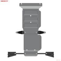 Защита КПП для Mitsubishi Pajero Sport (2016-2025) № 2999