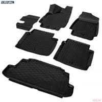 Комплект ковриков салона и багажника для Lada (ВАЗ) 4х4 2121 3дв. (1995-2025) № K16005001-4