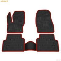 Коврики салона Rezkon EVA резиновые для Ford Kuga (2013-2019) с красным кантом № 9016020104