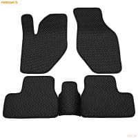 Коврики салона Rezkon EVA резиновые для Datsun on-Do (2014-2020) с черным кантом № 9025040101