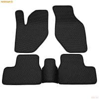 Коврики салона Rezkon EVA резиновые для Lada (ВАЗ) Granta (2018-2025) с черным кантом № 9039015101